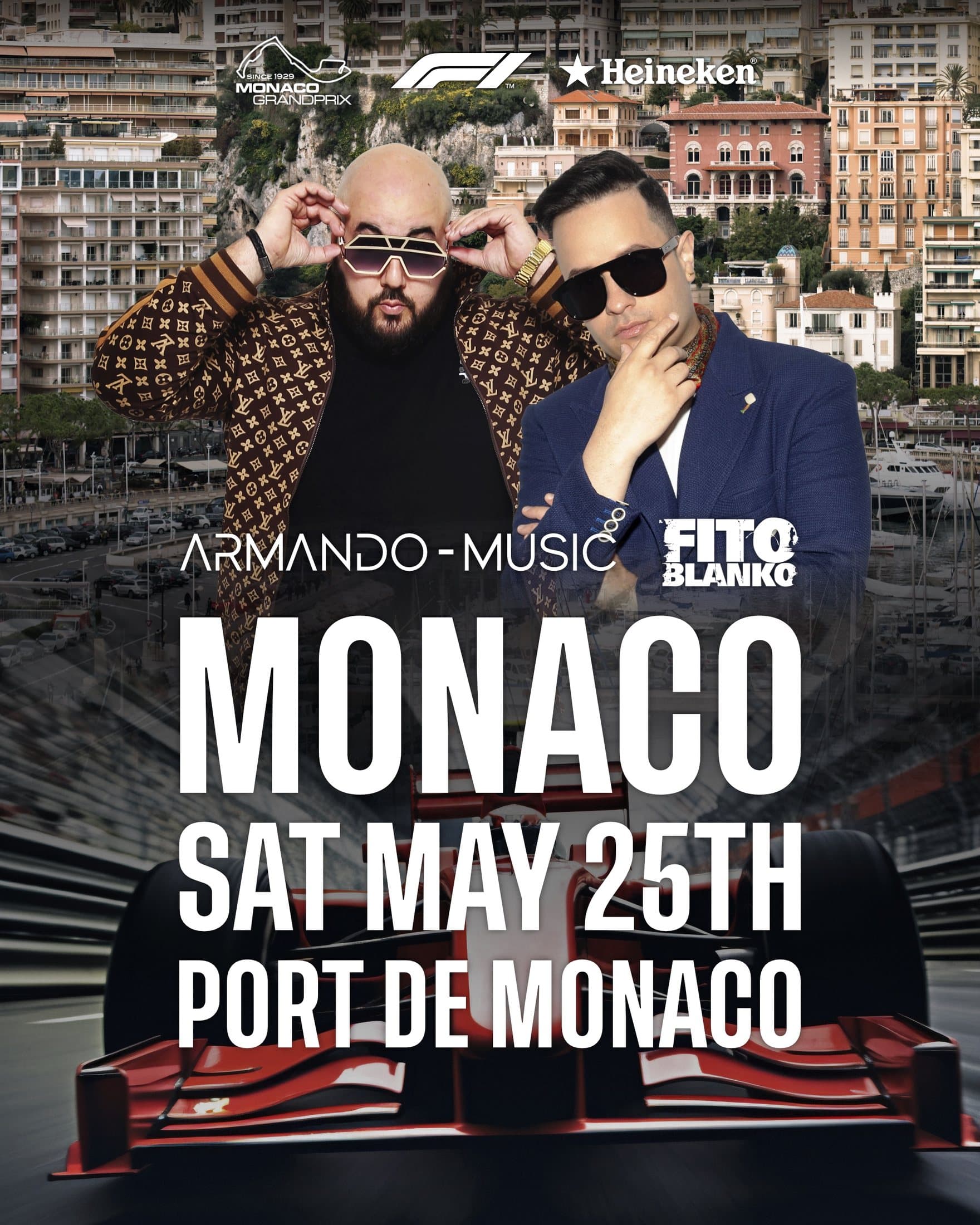 Armando Music Monaco Grand Prix event poster